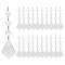 Wrapables Acrylic Hanging Crystal Bead Strands for Chandeliers, Garlands, Wedding Decorations, Christmas Tree Ornaments (20pcs)